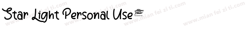 Star Light Personal Use字体转换